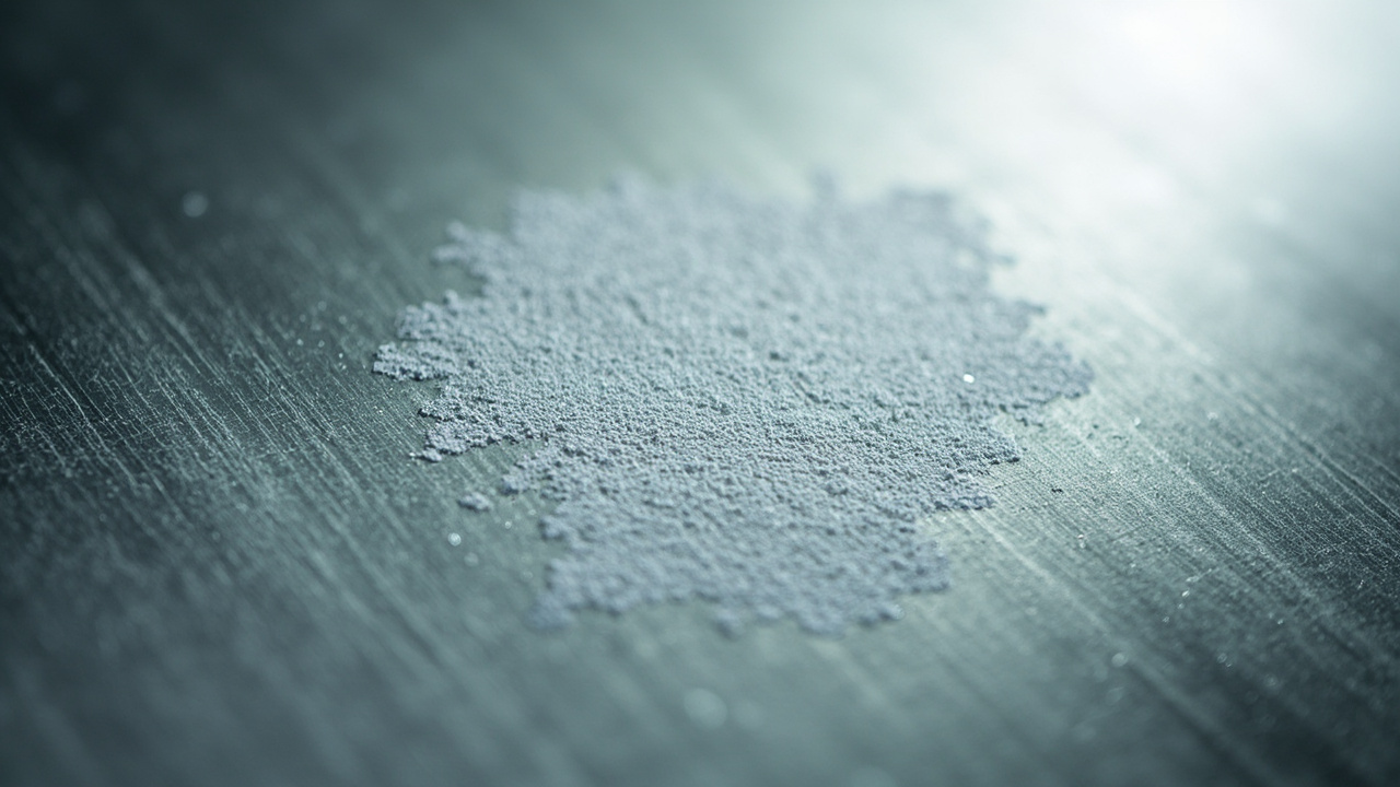 A close study of accumulated residue: dust on the surface of a closed case file.